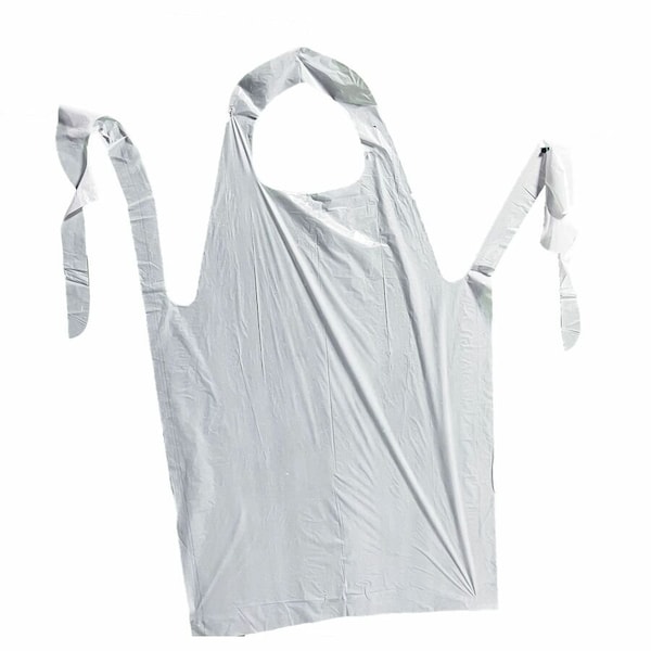 Impact Products Disposable Aprons, Polyethylene, 1 mil, 14", White, S, 1000 PK MDP-46W-S - main
