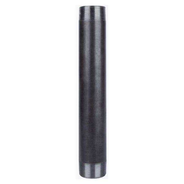 Stz Industries 1-1/2 in. MIP each X 1-1/2 in. D MIP Black Steel 12 in. L Nipple 302U112X12 - main