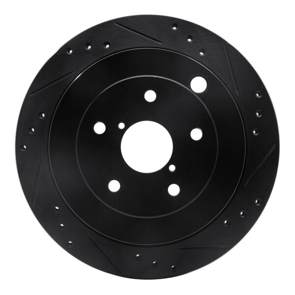 Dynamic Friction Co DFC Brake Rotor - Drilled and Slotted - Black 633-13036R - main
