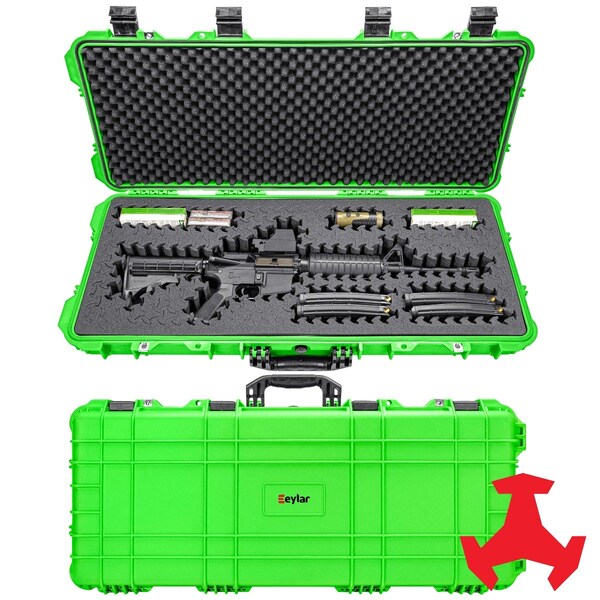Eylar 38in Hard Rifle Case Equipped With Ragar Reconfigurable & Reusable XP Crosslinked Foam Insert SA00013-NGRN-RG-XP - main
