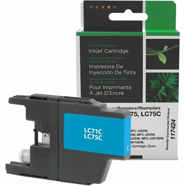 Clover Imaging Group Imaging Non-OEM New High Yield Cyan Ink Cartridge 117424 - main