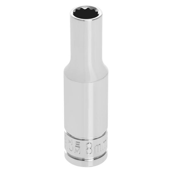 Performance Tool 3/8 In Dr. 12 Pt Deep Socket 8Mm W38708 - main