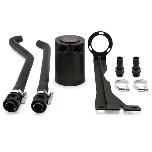 Mishimoto Black Baffled Oil Catch Can Kit for 2014-Up Ford Fiesta ST MMBCC-FIST-14PBE - main