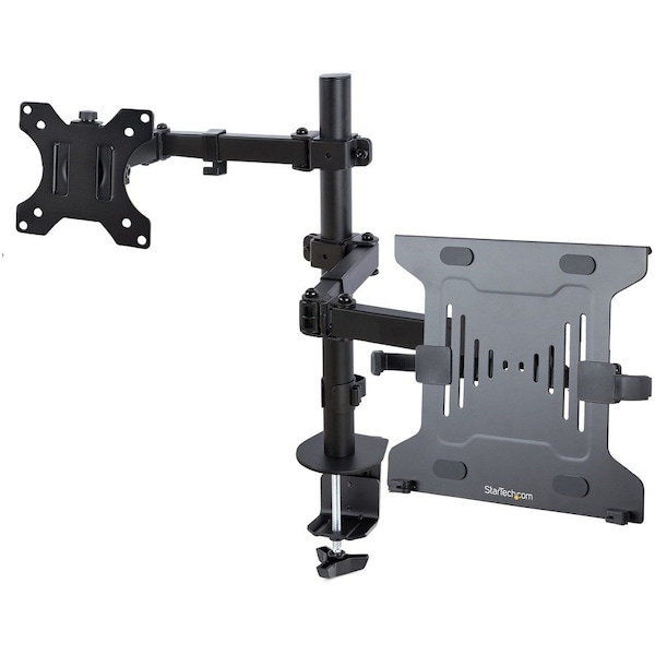 Startech.Com Monitor Arm with Vented VESA Laptop Tray, For Laptop 9.9lb and Single Display up to 32in A2-LAPTOP-DESK-MOUNT - main