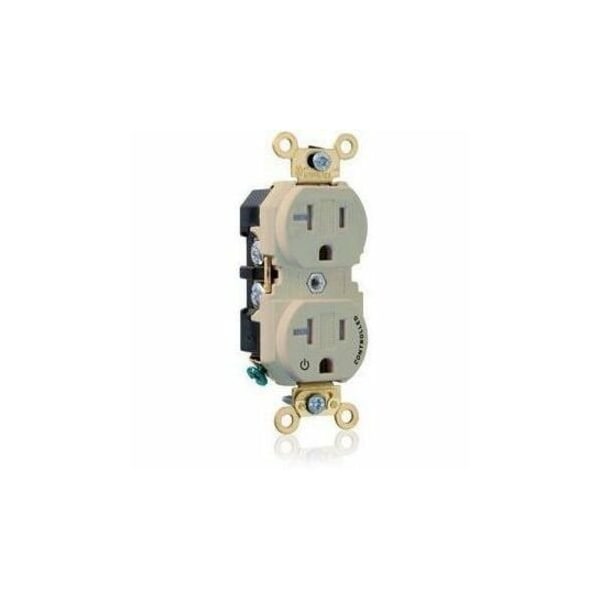 Leviton Extra Heavy Duty Controlled Duplex Receptacle 20 Amp, 125 Volt 5362-1PI - main