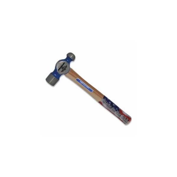 Vaughan Commercial Ball Pein Hammer, Hickory Handle, 15-1/8 in OAL, Forged Steel 32 oz Head 770-TC432 - main