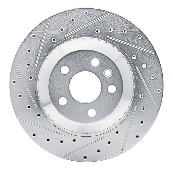 Dynamic Friction Co DFC Brake Rotor - Drilled and Slotted - Silver 631-11035L - main