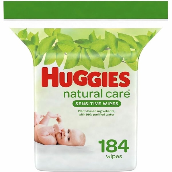 Huggies Baby Wipes Natural Care Fragrance Free Refill 184 Count, PK3 31816 - main