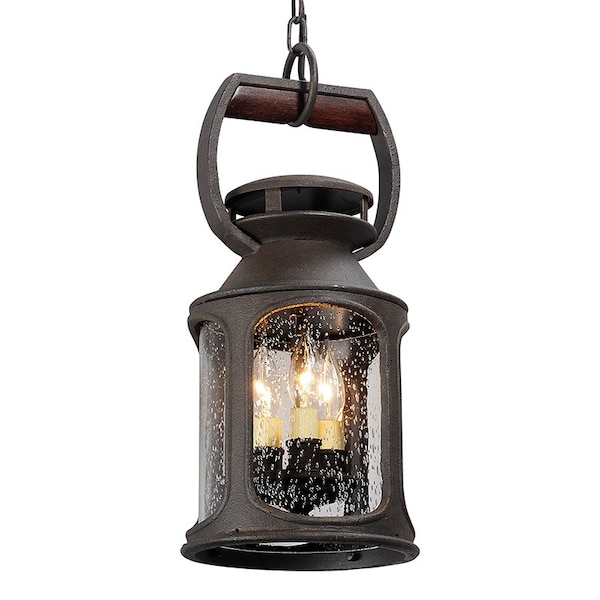 Troy Lighting Old Trail 3 Light Lantern 8 In. Heritage Bronze F4517-HBZ - main