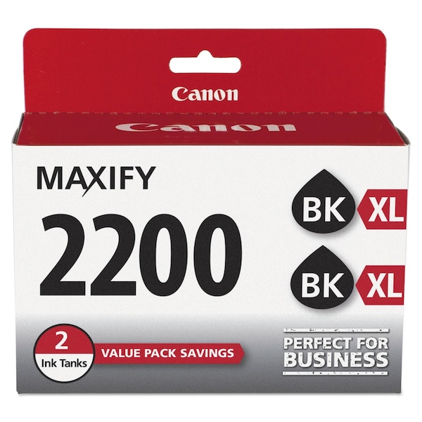 Canon High-Yield Ink 9255B006 (PGI-2200XL), 1000 Page-Yield, Black, PK2 9255B006 - main