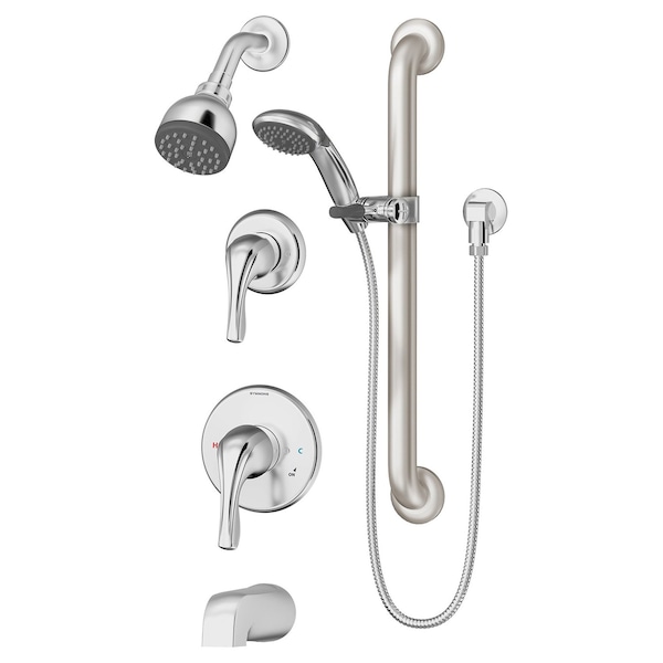 Symmons Origins Single Handle Single Spray Tub and Shower Faucet - 1.5 GPM (Valve Included) 9606-PLR-1.5 - main