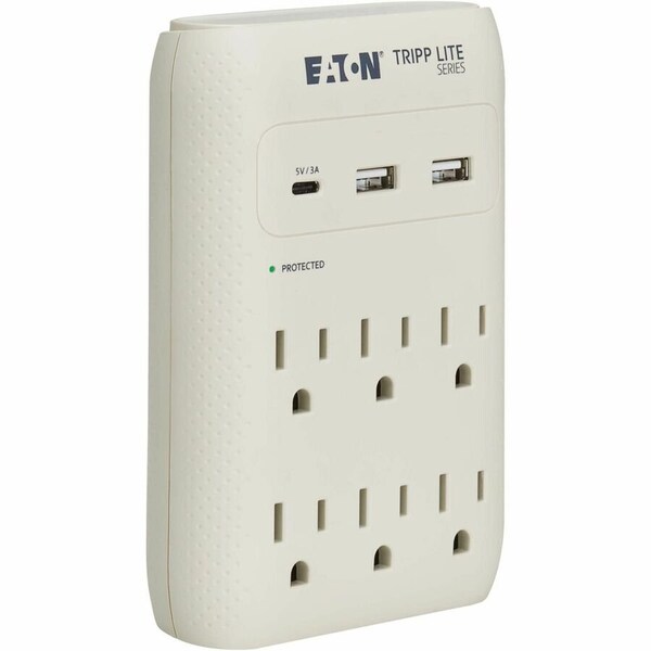 Tripp Lite SurgeProtector, Gray, 6Outlet, 3USBPort SK60C - main