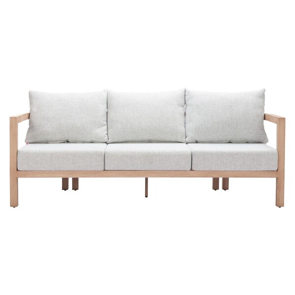 Homeroots 79" Gray Polypropylene Sofa 667665 - main