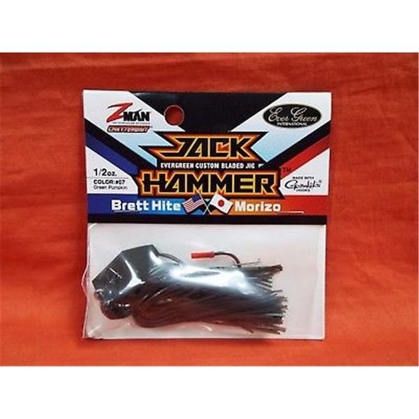 Z-Man 0.5 oz Jack Hammer Chattterbait, Green Pumpkin CBJH12-07 - main