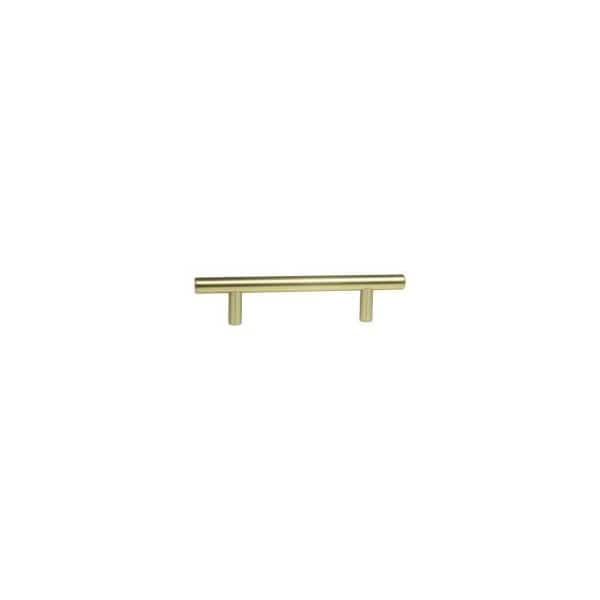 Pride Industrial 6in Bar Cabinet Pull with 3-3/4in Center to Center Satin Brass Finish P1096SB - main