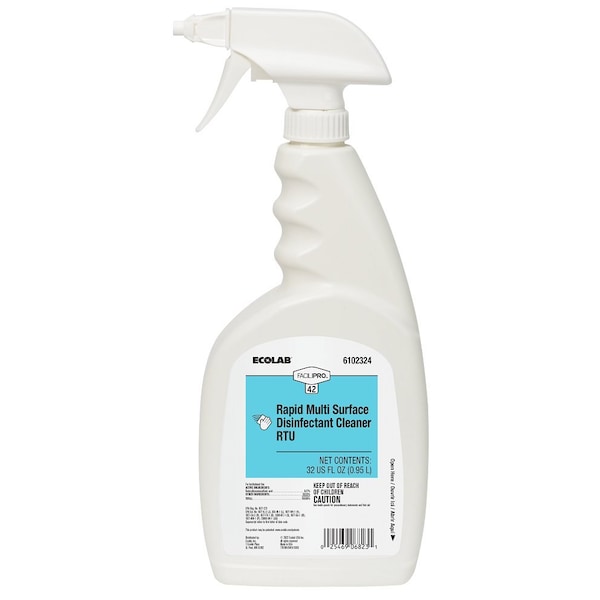 Ecolab Disinfectant Cleaner, 32 oz, PK6 6102324 - main
