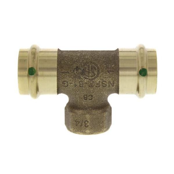 Viega ProPress tee P1 1 P2 1 FPT 0.75 bronze 79765 - main