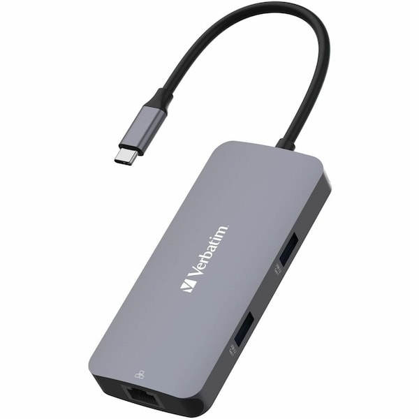 Verbatim Americas VERBATIM PRO MULTIPORT HUB USBC HUB 5PORTS MULTI 10 32150 - main