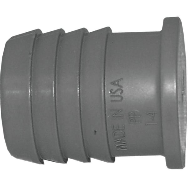 Boshart Industries Plug Pipe 1in Poly Grey UPPP-10 - main
