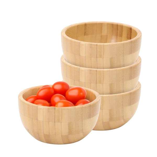 Megachef 4.75 Inch Bamboo Wood Serving Bowl 750122182M - main