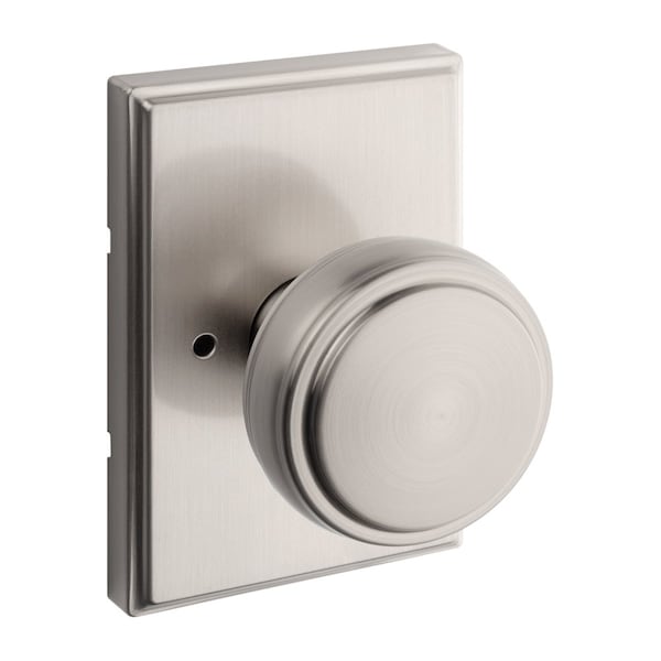 Kwikset Residential Door Knobs Privacy Reversible Satin Nickel 730SOKTRCT-15 - main