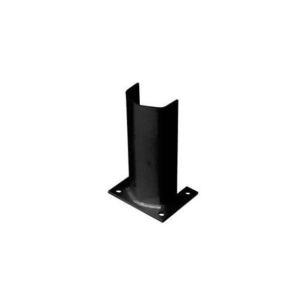 Bluff Mfg 3/8" Thick 12" H Steel Post Protector Black 3/8PO12GB - main