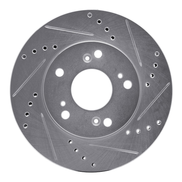 Dynamic Friction Co DFC Brake Rotor - Drilled and Slotted - Silver 631-59036R - main