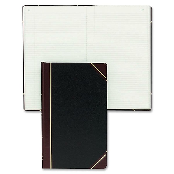 Rediform Texhide Cover Record Books with Margin, Black RED57131 - main
