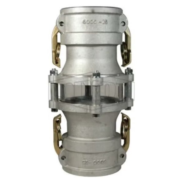 Dixon In-Line Cam and Groove Sight Glass, 4 x 3 in Nominal, Coupler End Style, Aluminum, Domestic 3543CC - main
