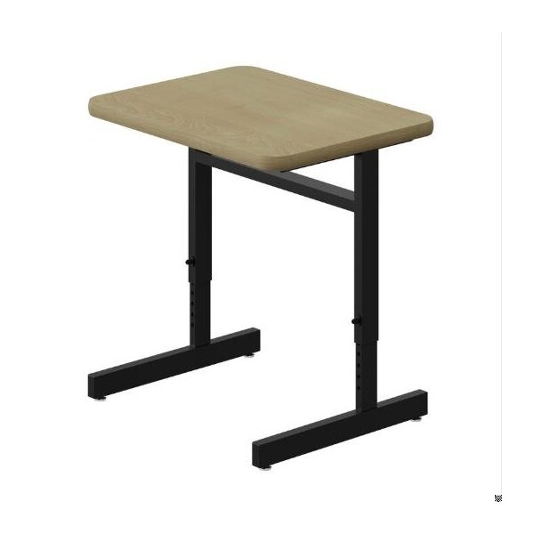 Correll HPL Student Desk, 20 in D X 27 in W X Particleboard, Fusion Maple W/ Fusion Maple Band CSA2027-16-09-16 - main
