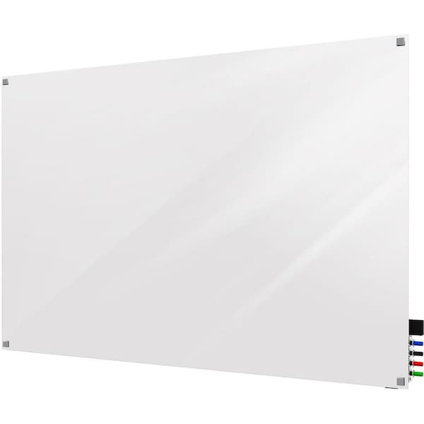 Ghent Dry Erase Board, Glass, 24 in, 36 in, No Frame Frame, White, Gloss HMYSN23WH - main