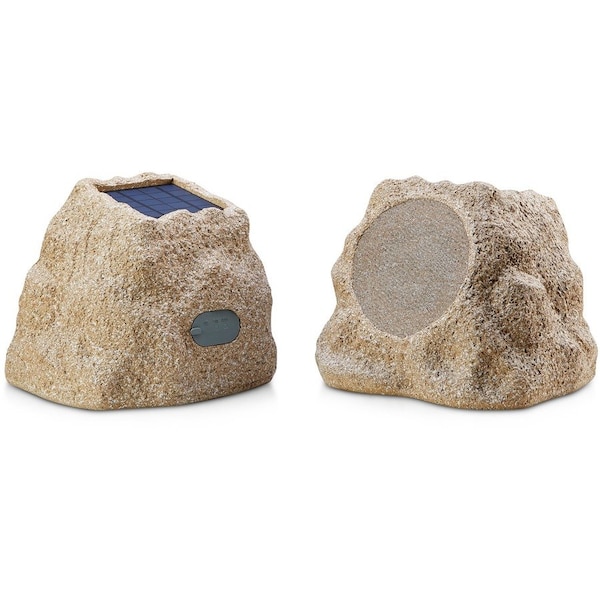 Naxa Electronics Dual Solar Bluetooth True Wireless Rock Speakers -Pair - Sandstone. SPS-3000-CS - main