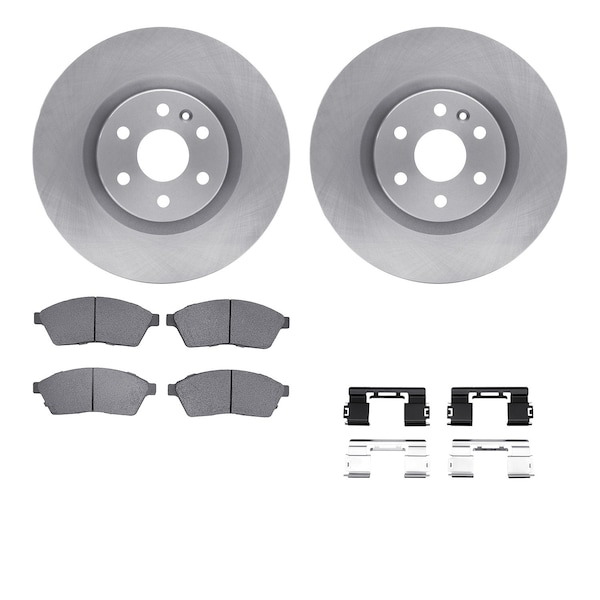 Dynamic Friction Co DFC Brake Rotor with 5000 Brake Pads and Hardware Kit 6512-46328 - main