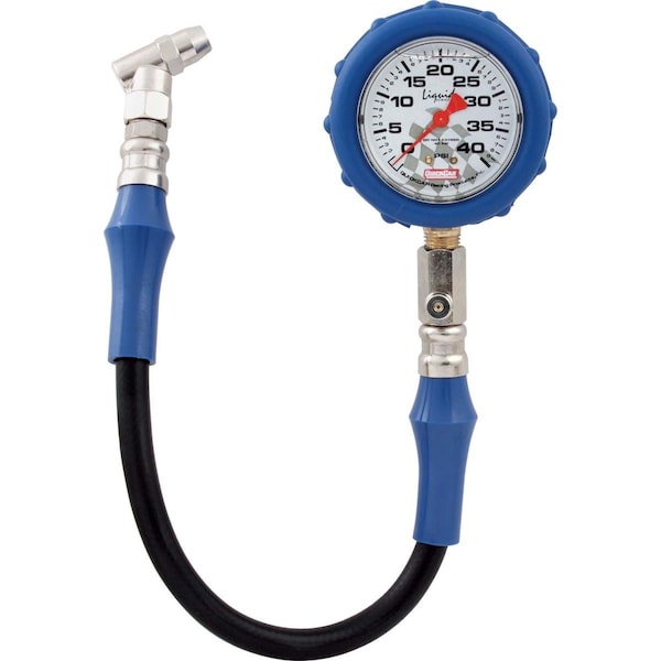 Quickcar Racing Products 0-40 PSI Liquid Filled Tire Pressure Gauge QRP56-041 - main