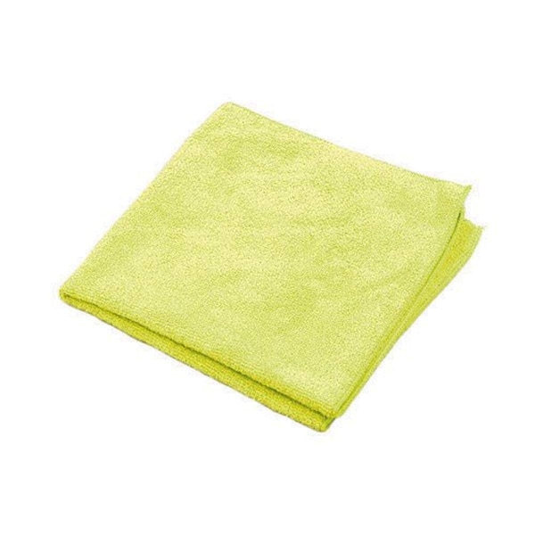 Hospeco MicroWorks Value Microfiber Towel, Yellow, 16x16, 220 gsm, 12 Pack 2511-Y-DZ - main