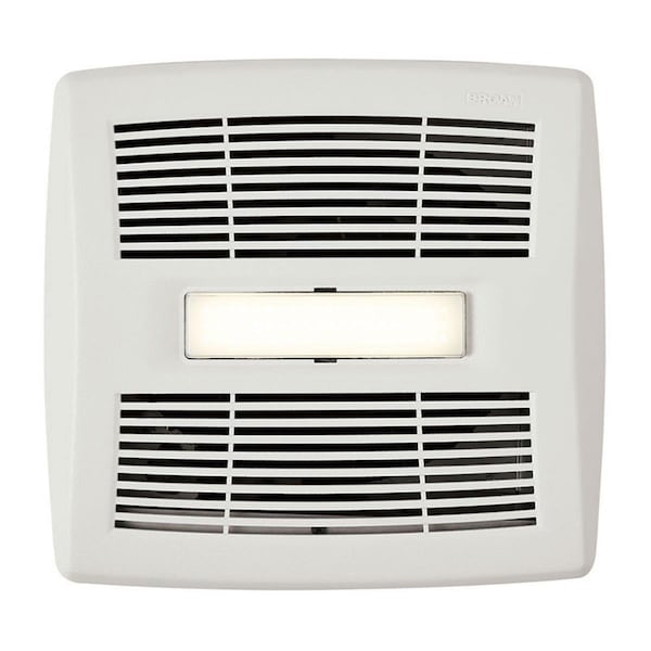 Deluxdesigns 80 CFM, 0.8 Sones In-Vent Series Humidity Sensing Bathroom Exhaust Fan with LED Light DE3040124 - main