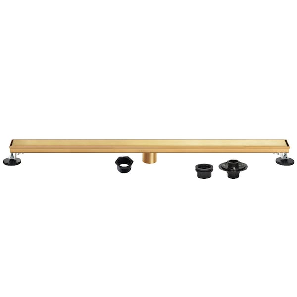 Kingston Brass 60-Inch Stainless Steel Linear Shower Drain with Reversible Tile Insert and Flat Grate BSFK6027 - main