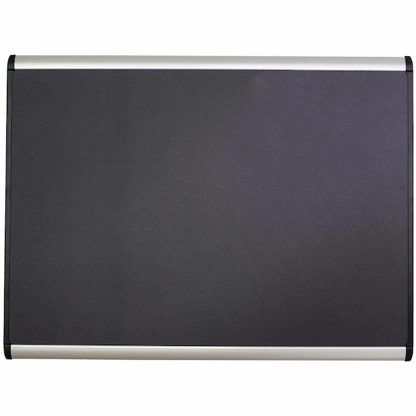 Quartet Magnetic Fabric Bulletin Board 48"H, Aluminum frame MB547A - main