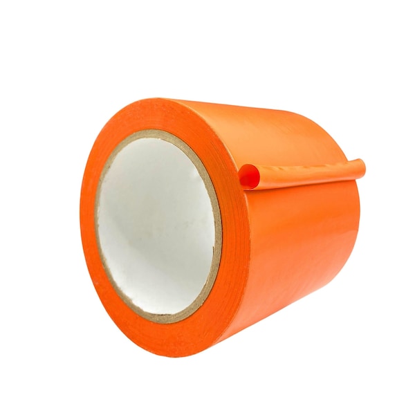 Wod Tape PVC, Orange, 4 inch (96mm) W., 6 mil Thickness, 12 PK WOD VTC366-04000-12-36-ORA - main