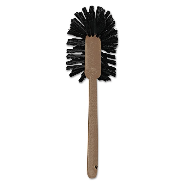 Rubbermaid Commercial Commercial-Grade Toilet Bowl Brush, 17" Long, Plastic Handle, Brown FG632000BRN - main