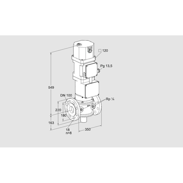 Honeywell Kromschroder VLV, MTR, GAS, VK 100F40MHXG43D KS85314419 - main