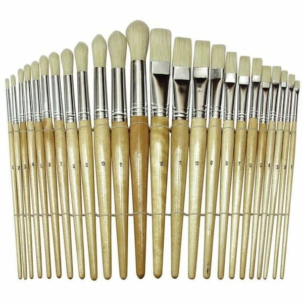 Creativity Street Beginner Preschool Paintbrushes, 6" to 8" long, PK48 PAC5172 - main