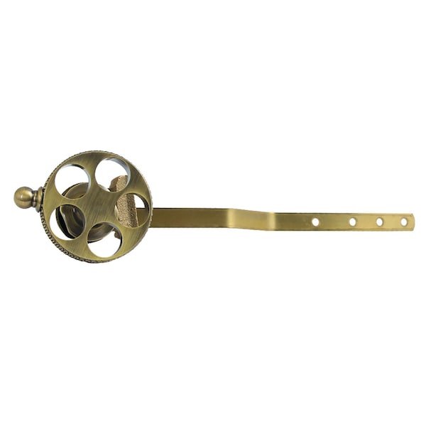 Kingston Brass Front Mount Toilet Tank Lever with Knurled Handle, Antique Brass KTRKX3 - main