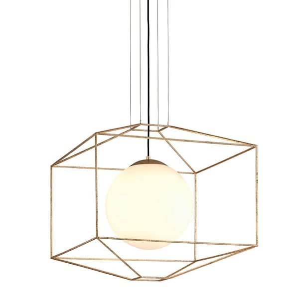 Troy Lighting Silhouette 1 Light Chandelier 25 In. Gold Leaf F5215-GL - main