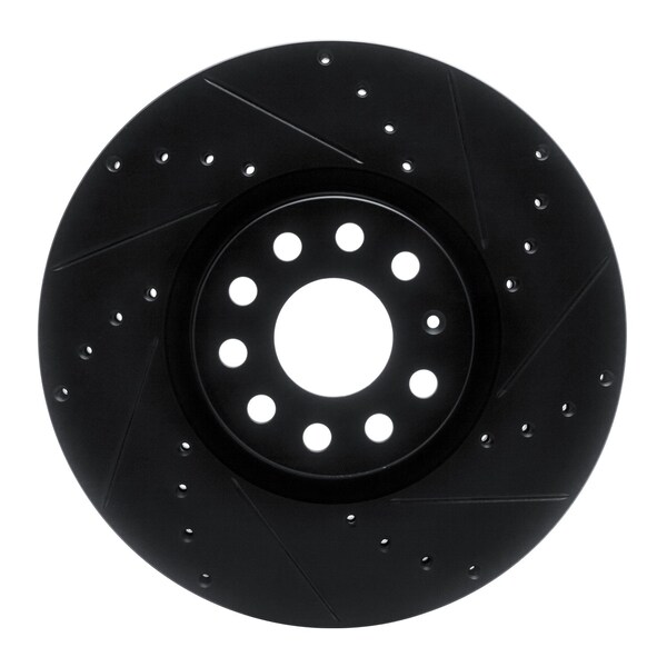 Dynamic Friction Co DFC Brake Rotor - Drilled and Slotted - Black 633-74058R - main