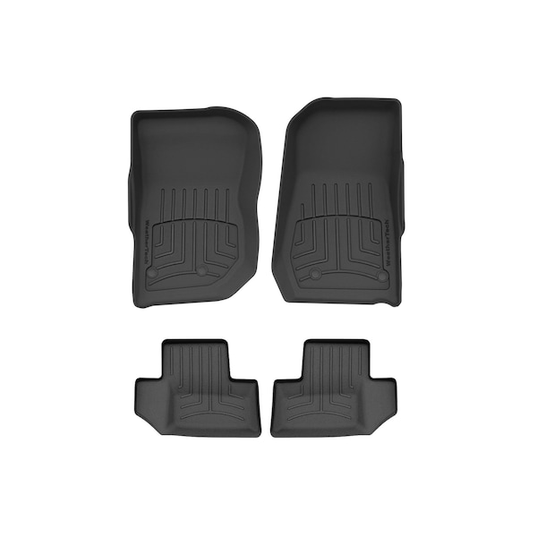 Weathertech Black, Front and Rear FloorLiner HP 44573-1-3IM - main