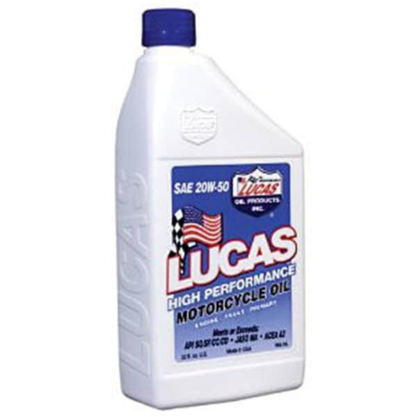 Lucas Oil 1 Quart SAE 20w50 High Performance Motorcycle Oil 10700 - main