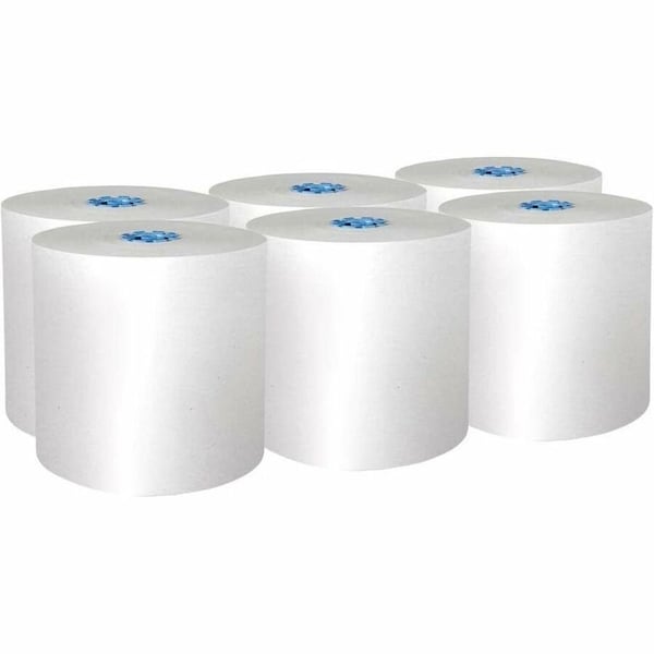 Scott Hard Roll Towels with Absorbency Pockets, for Blue Core Dispensers, White, (900'/Roll), 6PK 43959 - main