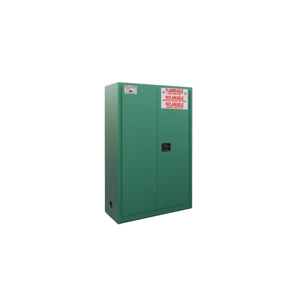 Fireking 45 Gal, Flammable Safety Cabinet, Mechanical-Close, Green SC45-MC-G - main