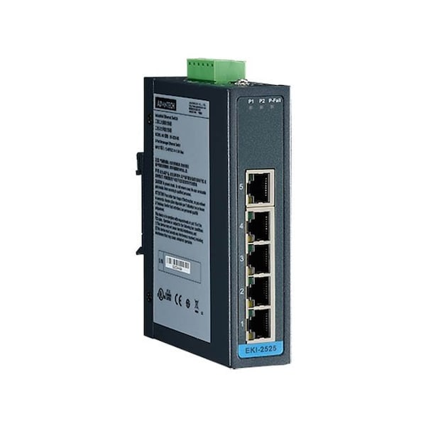 Advantech 5-port 10/100Mbps unmanaged Ethernet switch EKI-2525-BU - main